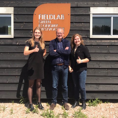 Studenten bezoeken Fieldlab